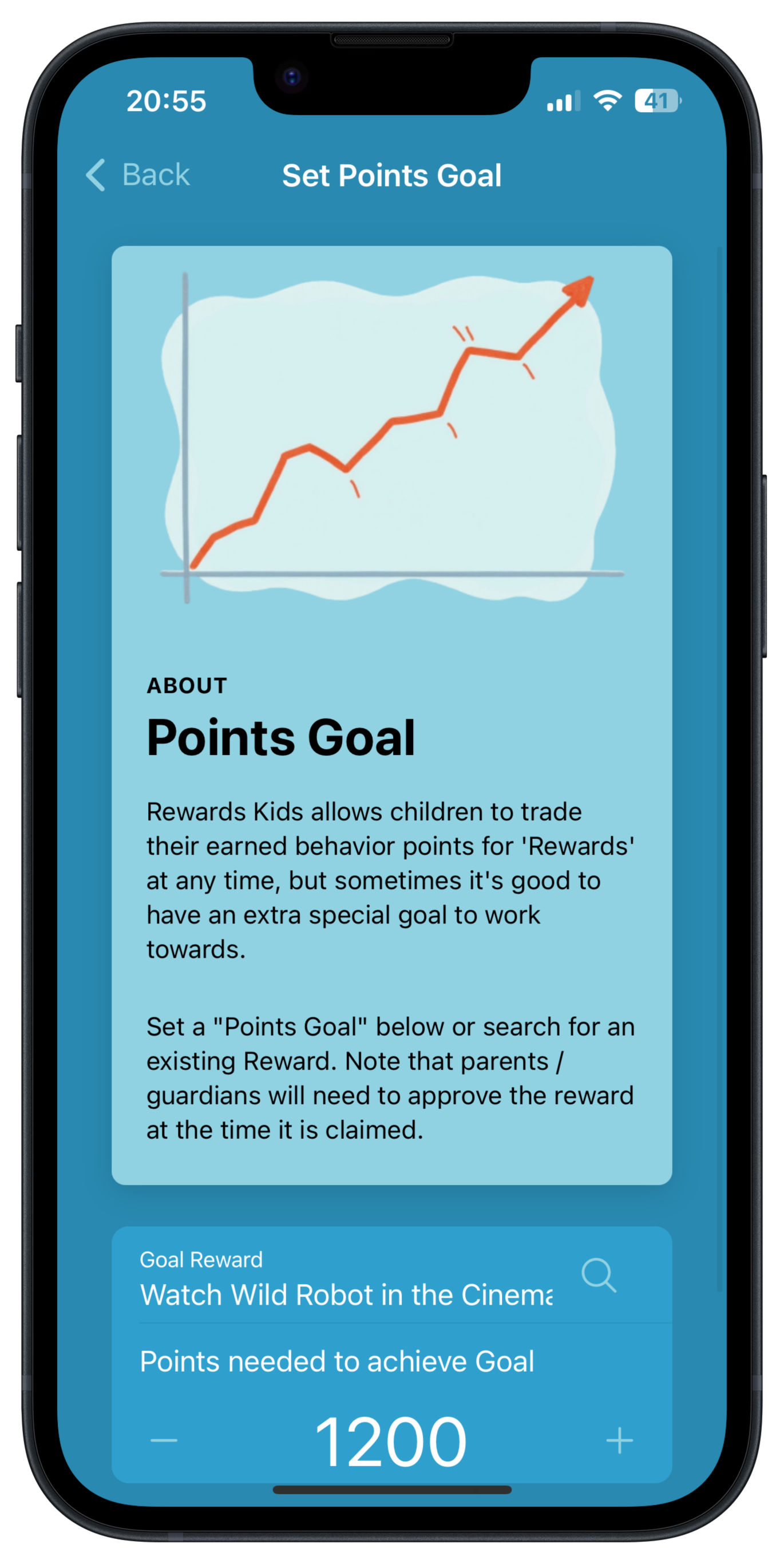 Setting a points goal